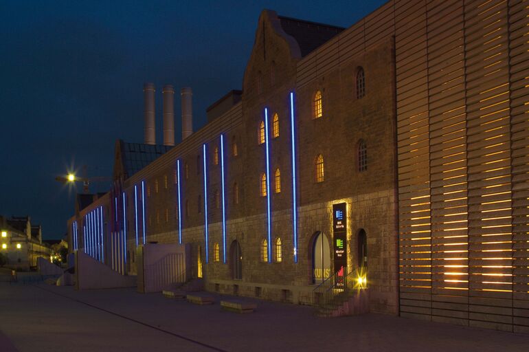 Kulturspeicher bei Nacht, Foto Andreas Bestle