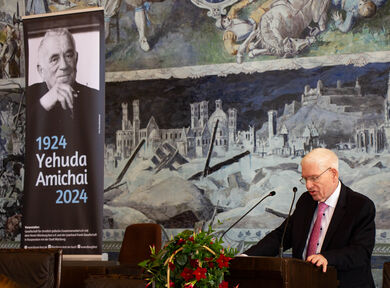 Dr. Josef Schuster, Präsident des Zentralrats der Juden in Deutschland, sprach ein Grußwort beim Festakt